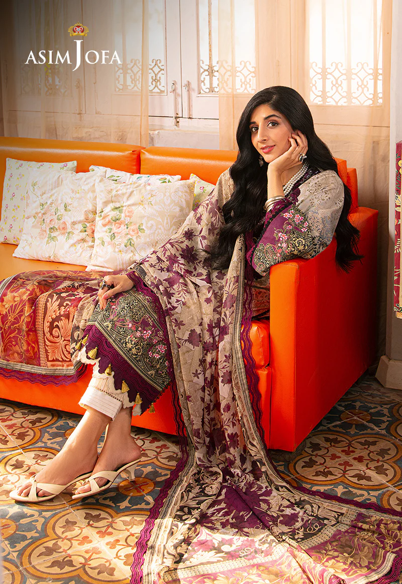 AJAR-21 EMBROIDERED LAWN 3 PCS - Image 5