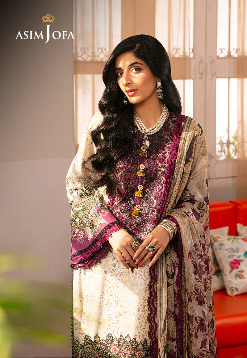 AJAR-21 EMBROIDERED LAWN 3 PCS - Image 7
