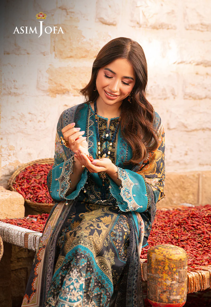AJAR-22 EMBROIDERED LAWN 3 PCS - Image 6
