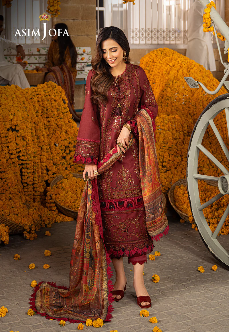 AJAR-29 EMBROIDERED JACQUARD 3 PCS - Image 3