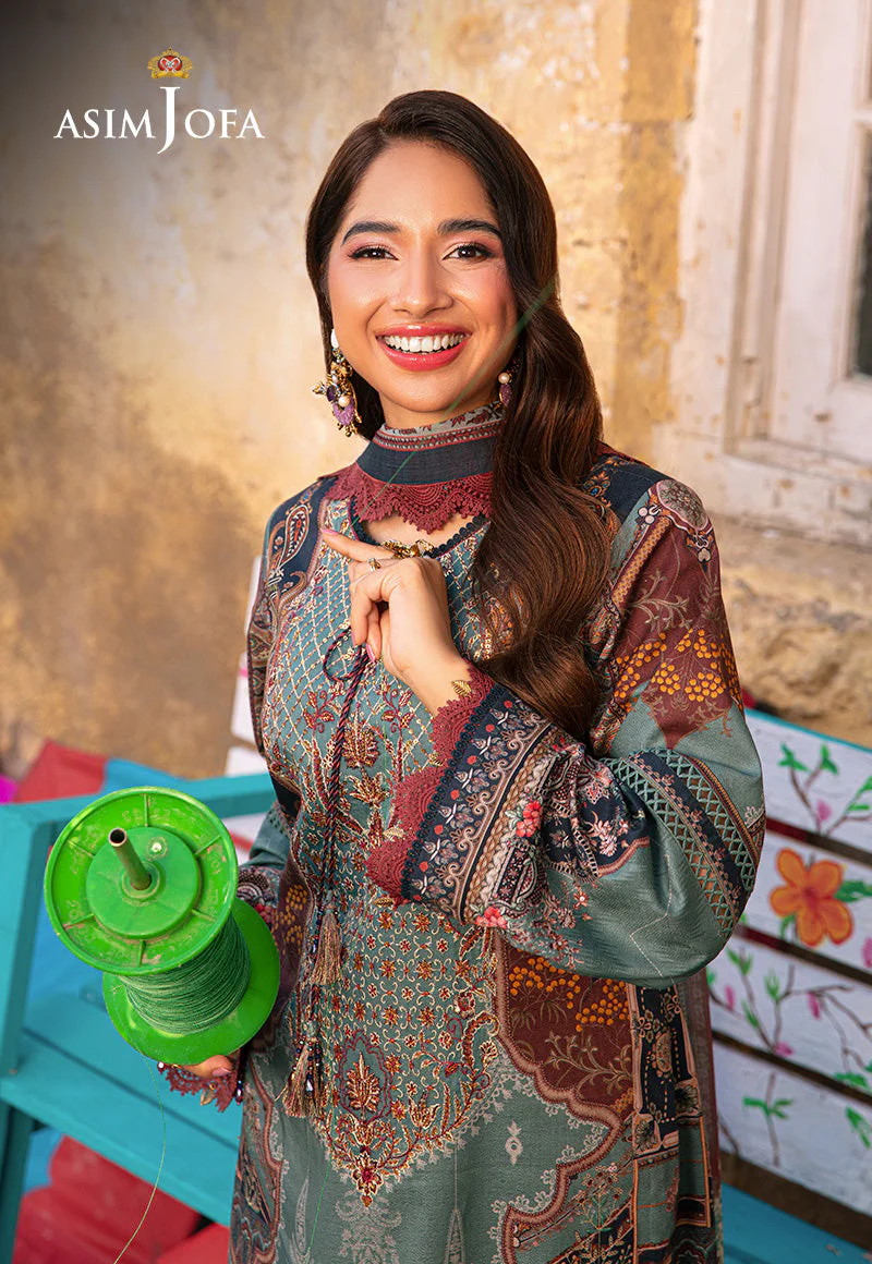 AJARP-01 EMBROIDERED JACQUARD STITCHED 3 PCS - Image 8