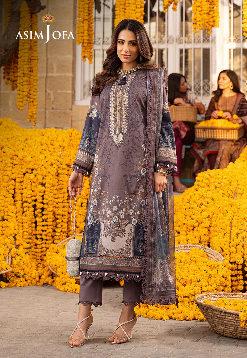 AJARP-07 EMBROIDERED JACQUARD STITCHED 3 PCS - Image 8