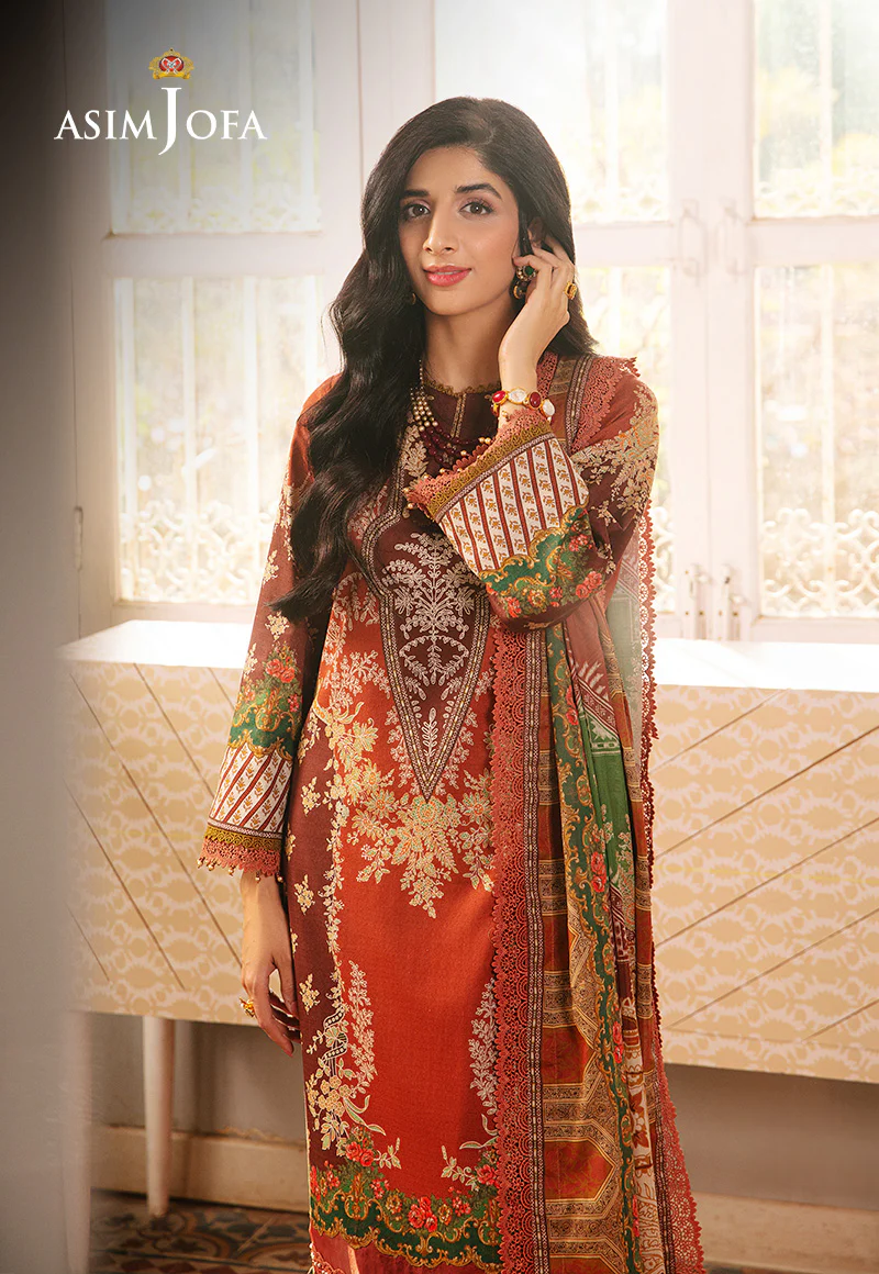 AJARP-14 PRINTED DOBBY STITCHED 3 PCS - Image 4