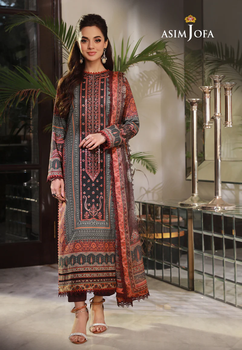 AJAS-03 EMBROIDERED CAMBRIC  (3-Pcs) - Image 4