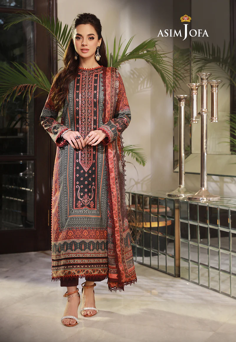 AJAS-03 EMBROIDERED CAMBRIC  (3-Pcs) - Image 5