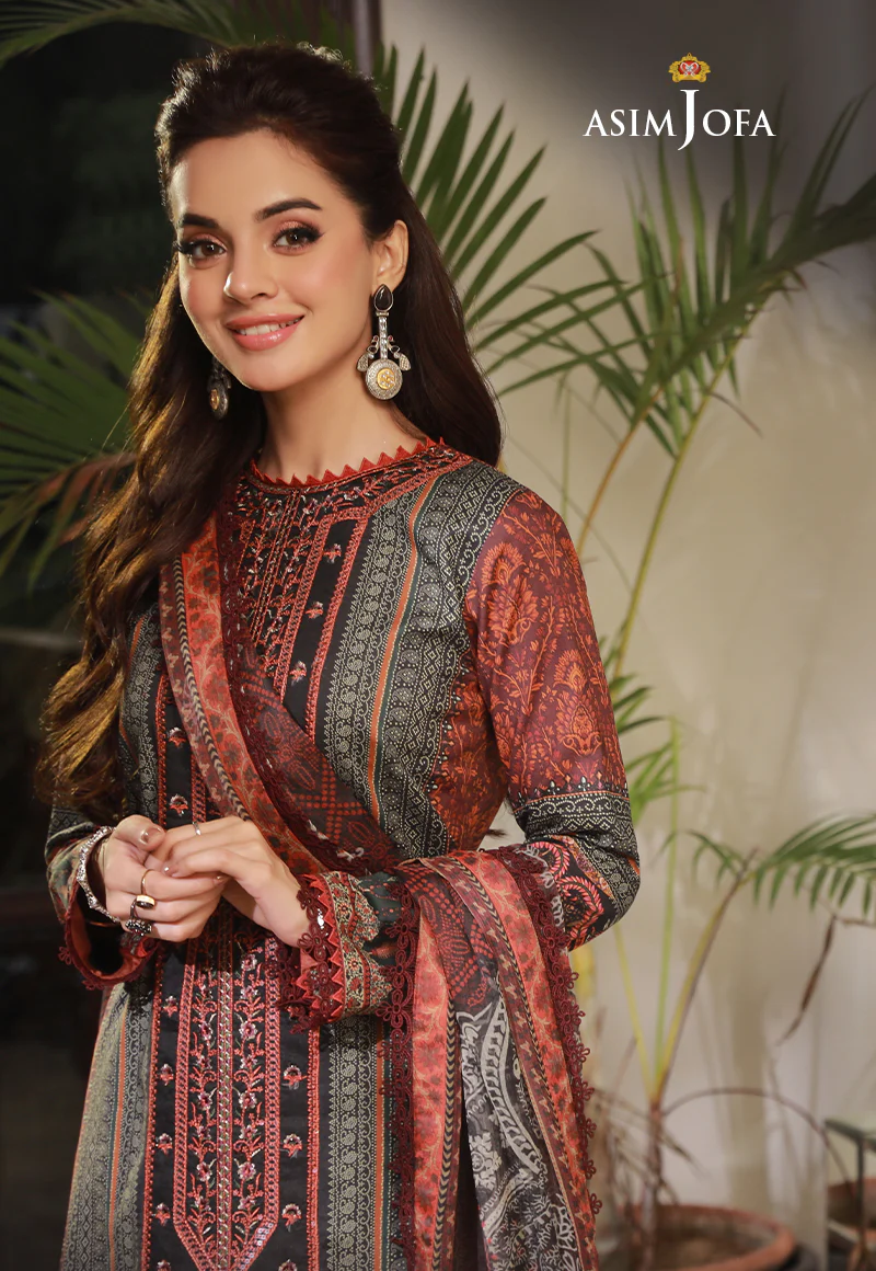 AJAS-03 EMBROIDERED CAMBRIC  (3-Pcs) - Image 6