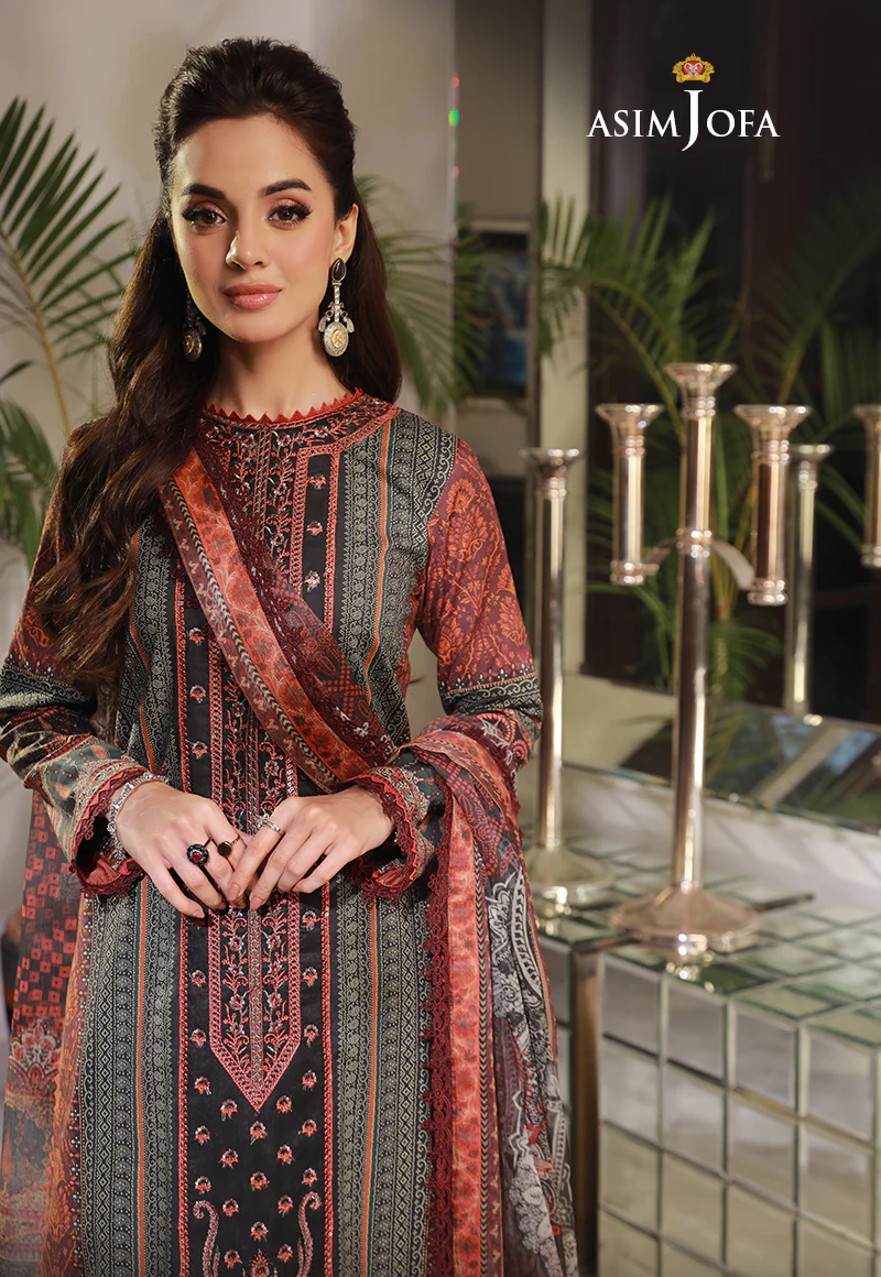 AJAS-03 EMBROIDERED CAMBRIC  (3-Pcs) - Image 7