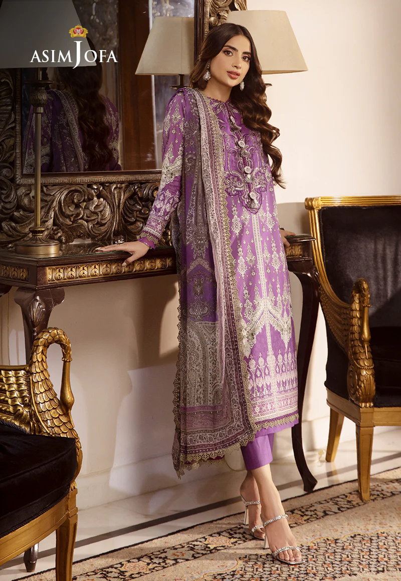 AJAS-06 EMBROIDERED CAMBRIC (3-Pcs) - Image 2
