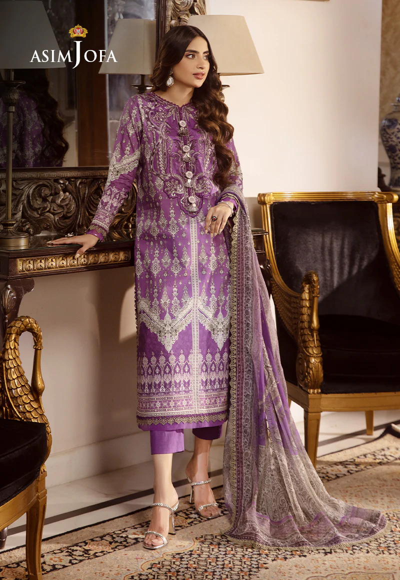 AJAS-06 EMBROIDERED CAMBRIC (3-Pcs) - Image 4