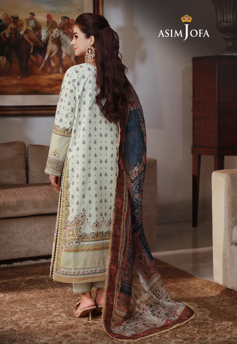 AJAS-08 EMBROIDERED CAMBRIC  (3-Pcs) - Image 2