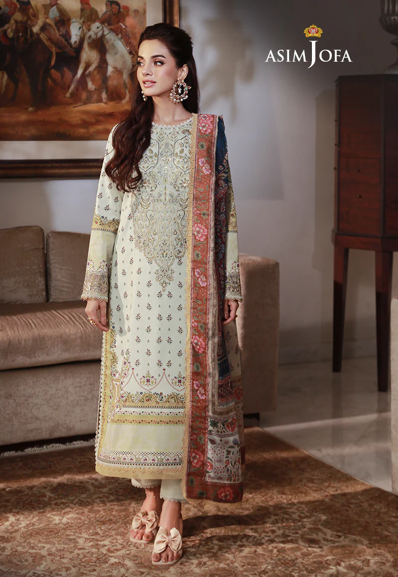 AJAS-08 EMBROIDERED CAMBRIC  (3-Pcs) - Image 5
