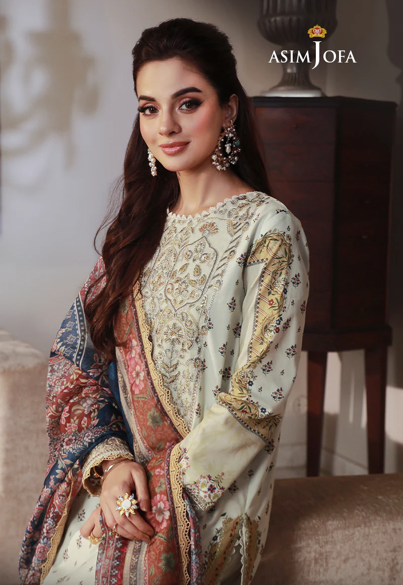 AJAS-08 EMBROIDERED CAMBRIC  (3-Pcs) - Image 7