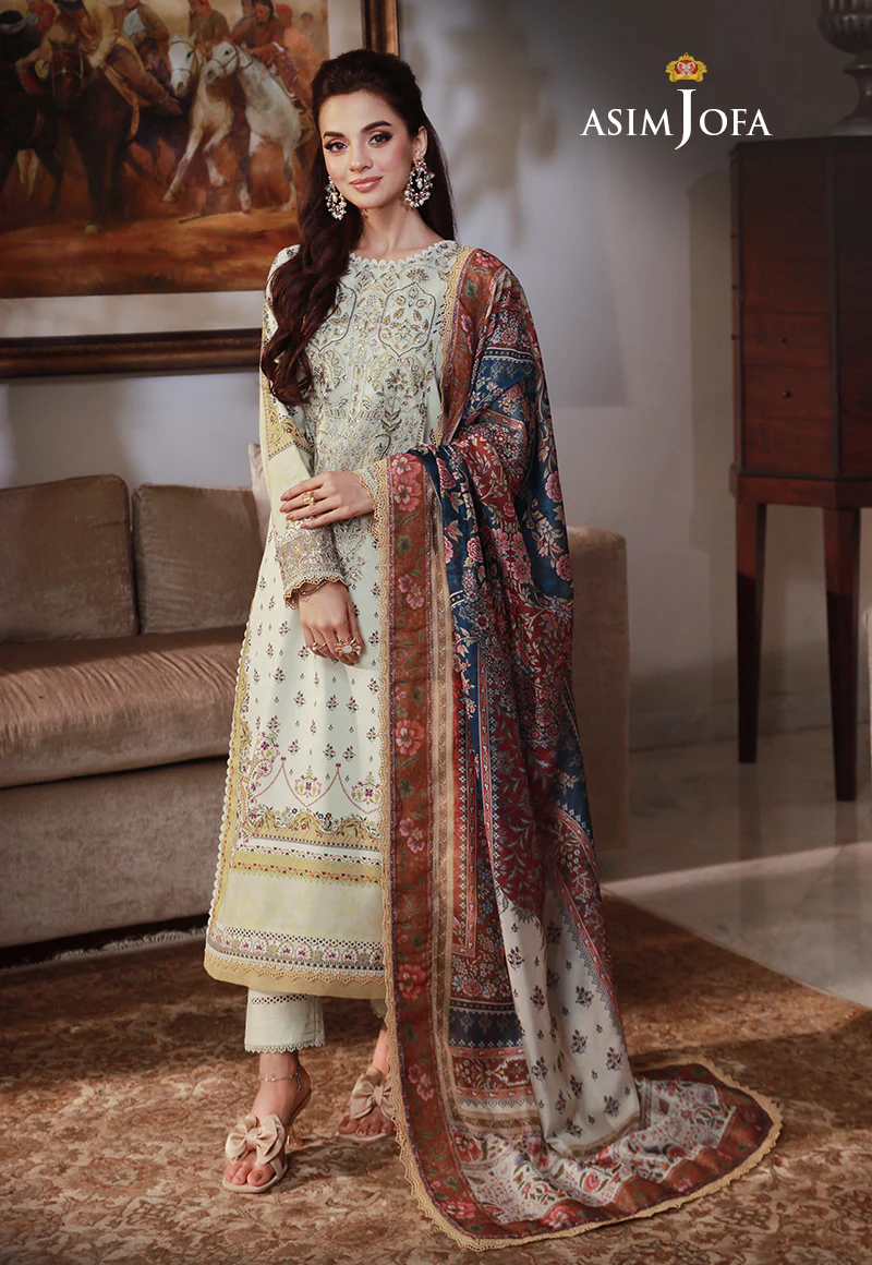 AJAS-08 EMBROIDERED CAMBRIC  (3-Pcs) - Image 8