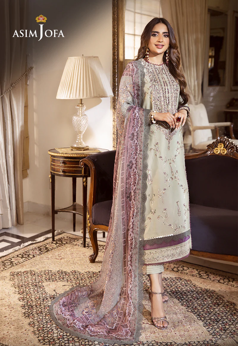 AJAS-30 EMBROIDERED CAMBRIC (3-Pcs)