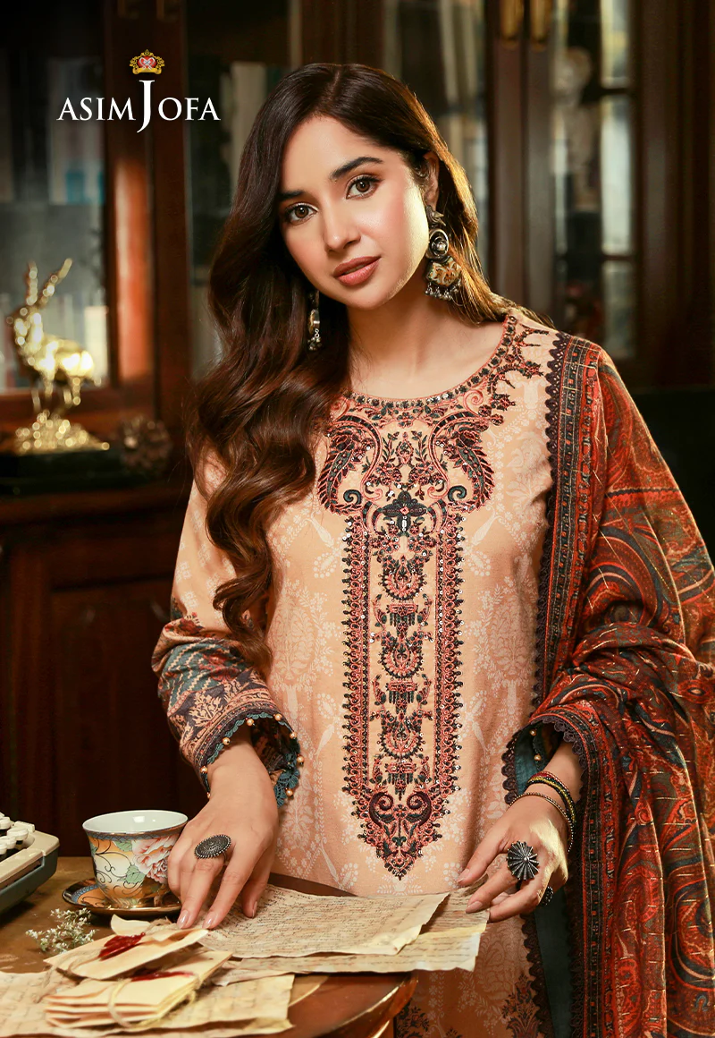 AJAW-03 EMBROIDERED KARANDI 3 PCS - Image 3