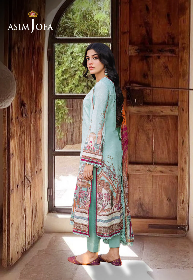 AJBBD-07 PRINTED LAWN STITCHED 3 PCS - Image 2