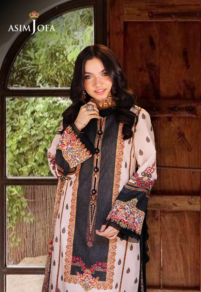 AJBBD-1 DESIGNERS EMBROIDERED STITCHED 3 PCS - Image 3