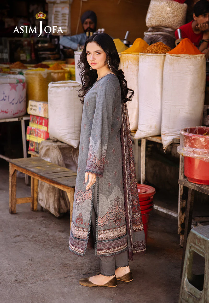 AJBBD-11 DESIGNERS EMBROIDERED STITCHED 3 PCS - Image 2