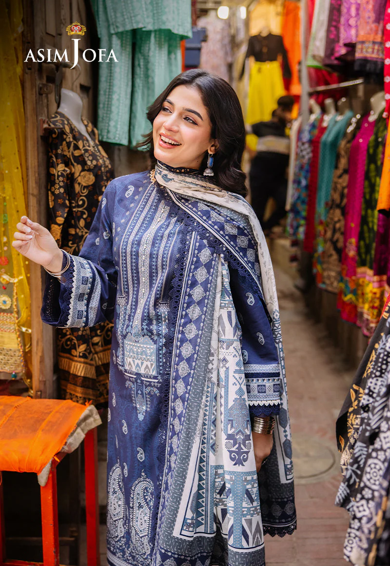 AJBBD-4 DESIGNERS EMBROIDERED STITCHED 3 PCS - Image 11