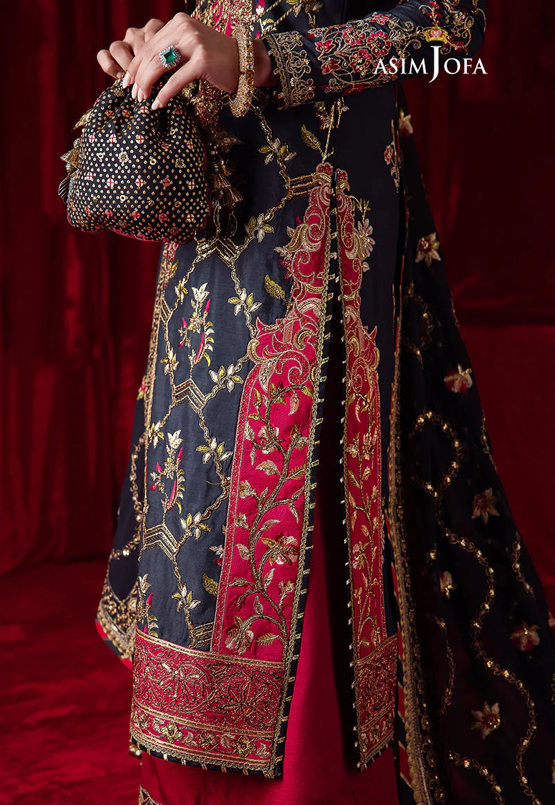 AJBK-02 DESIGNERS EMBROIDERED STITCHED 3 PCS - Image 10