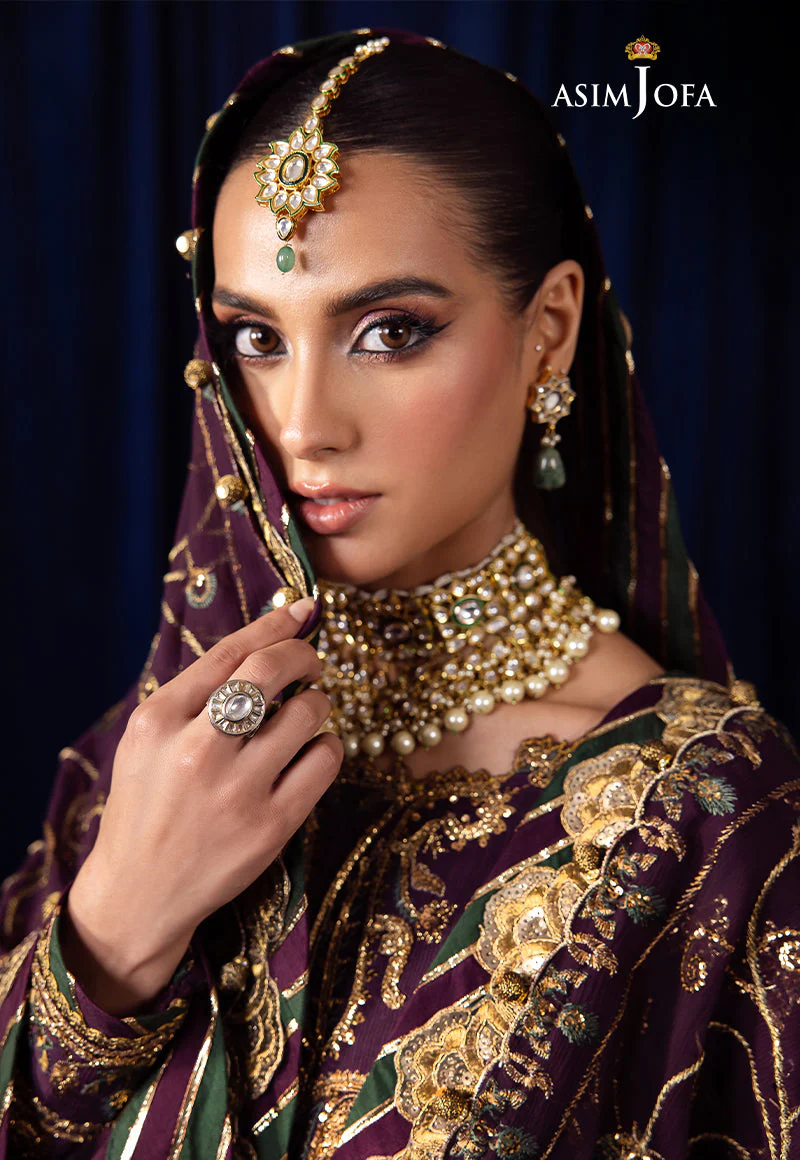 AJBK-07 DESIGNERS EMBROIDERED STITCHED 3 PCS - Image 8