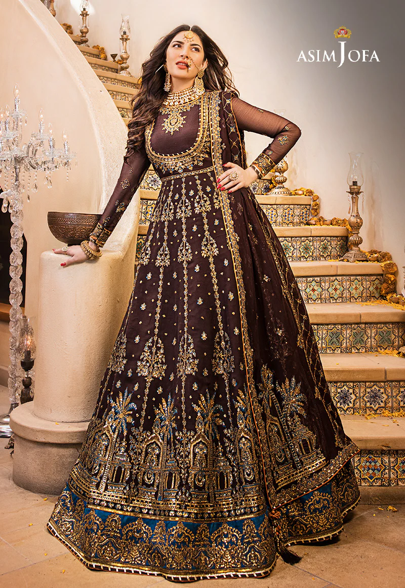 AJBN-09 EMBROIDERED CHIFFON 3 PCS - Image 5