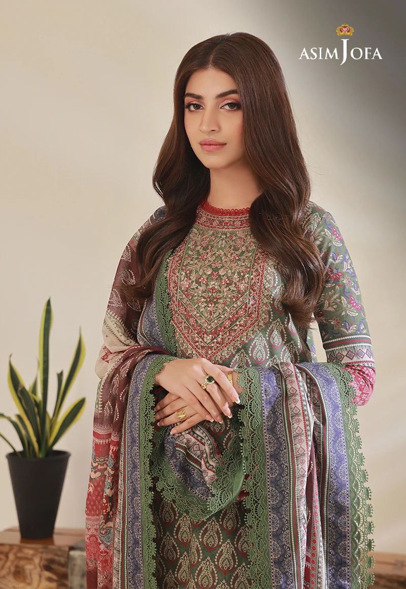 AJBP-08 EMBROIDERED CAMBRIC 3 PCS - Image 2