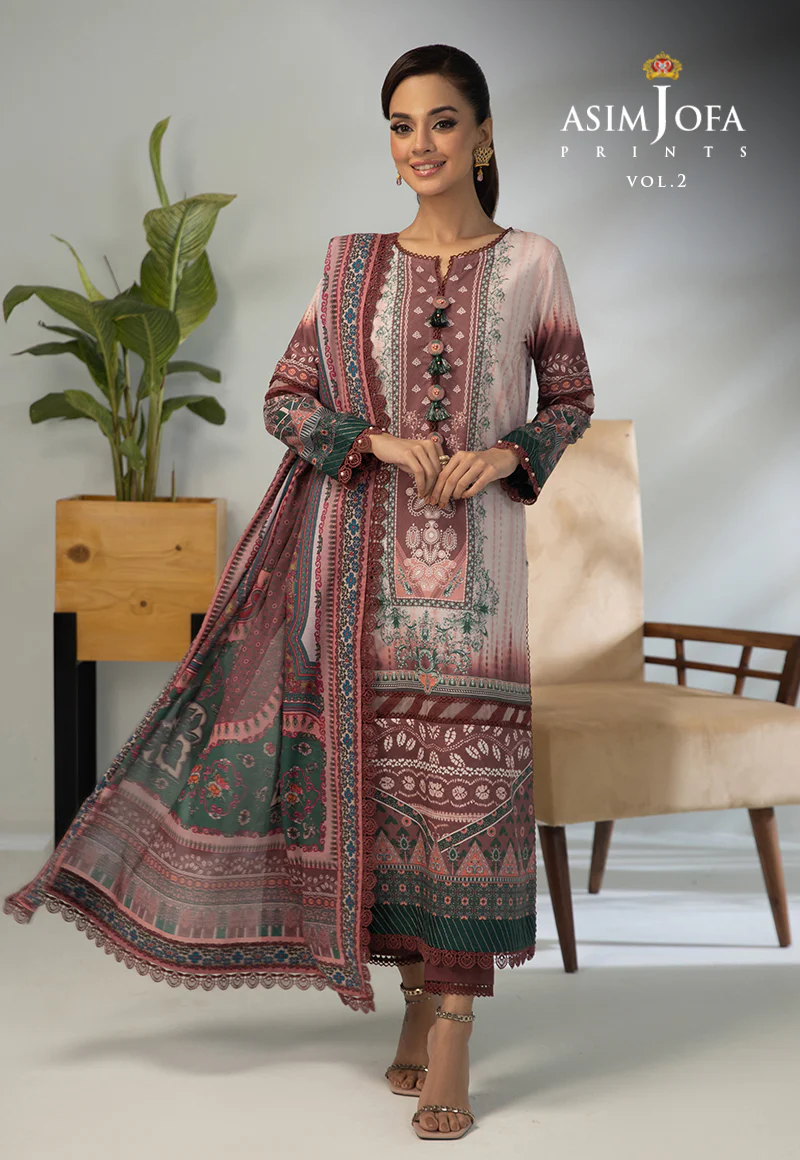 AJBP-33  PRINTED LAWN 3 PCS - Image 7
