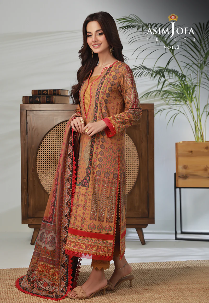 AJBP-34 PRINTED LAWN 3 PCS - Image 3