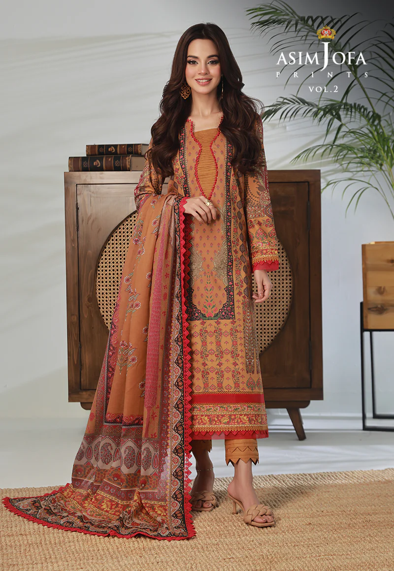 AJBP-34 PRINTED LAWN 3 PCS - Image 6