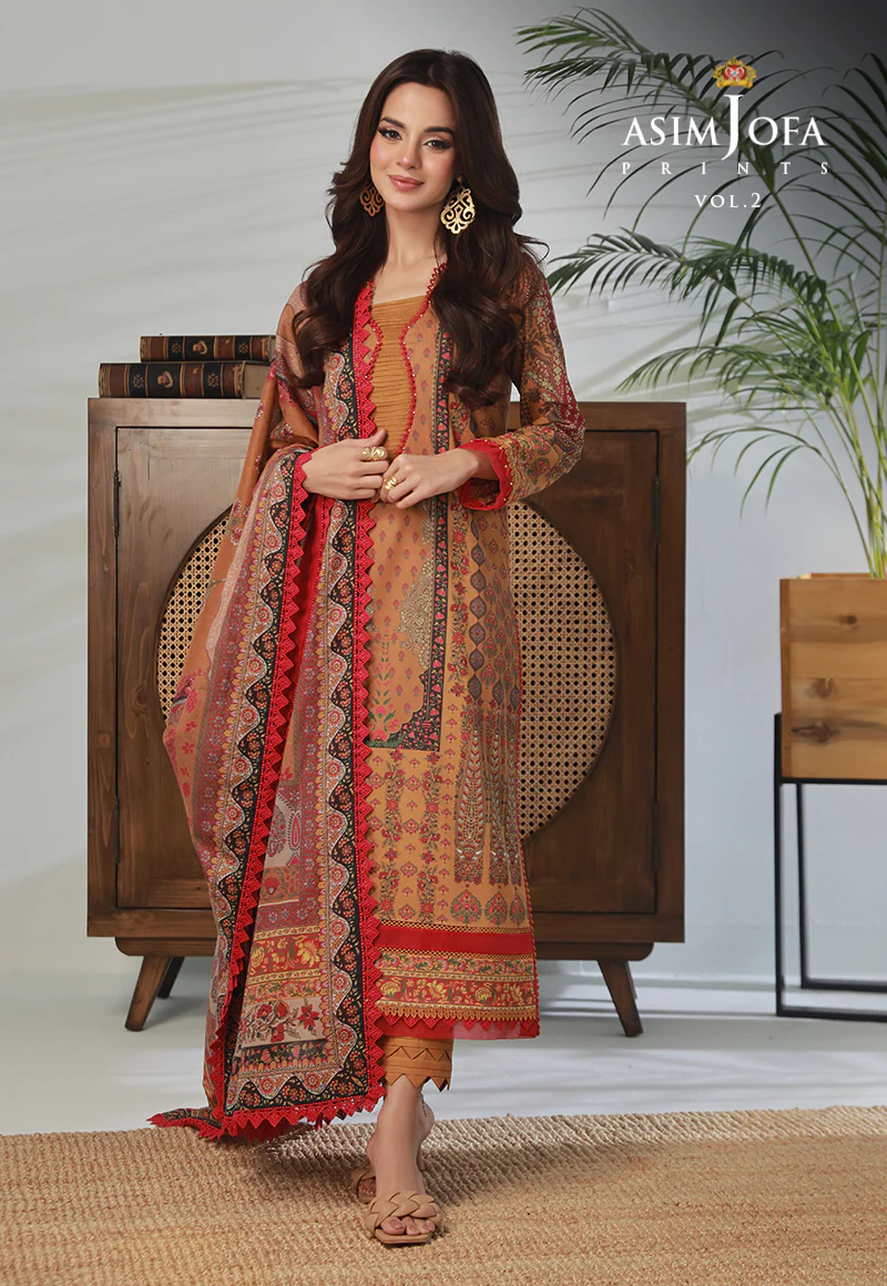 AJBP-34 PRINTED LAWN 3 PCS - Image 7
