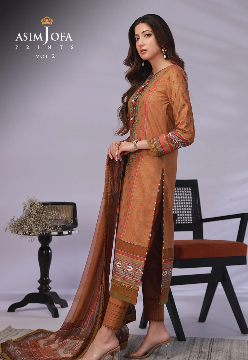 AJBP-37 PRINTED LAWN 3 PCS - Image 3