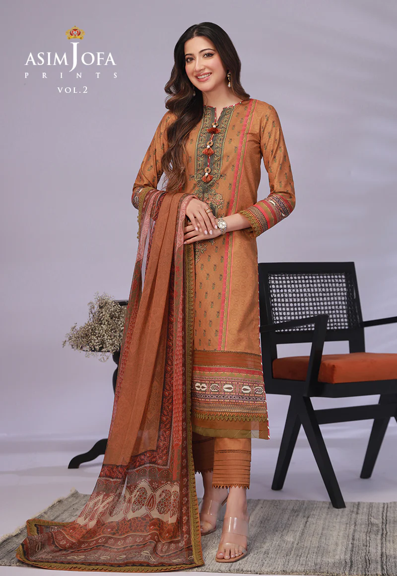 AJBP-37 PRINTED LAWN 3 PCS - Image 4