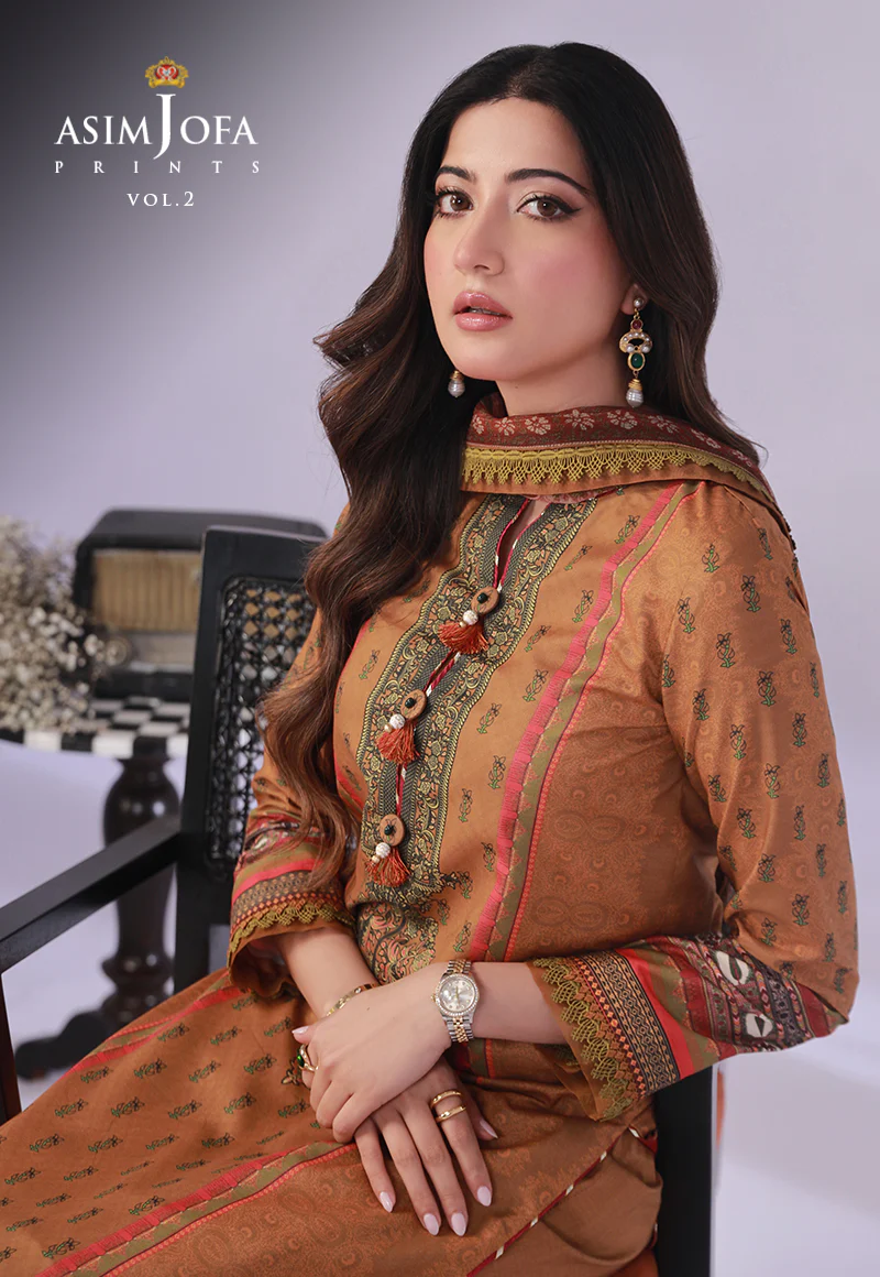 AJBP-37 PRINTED LAWN 3 PCS - Image 5