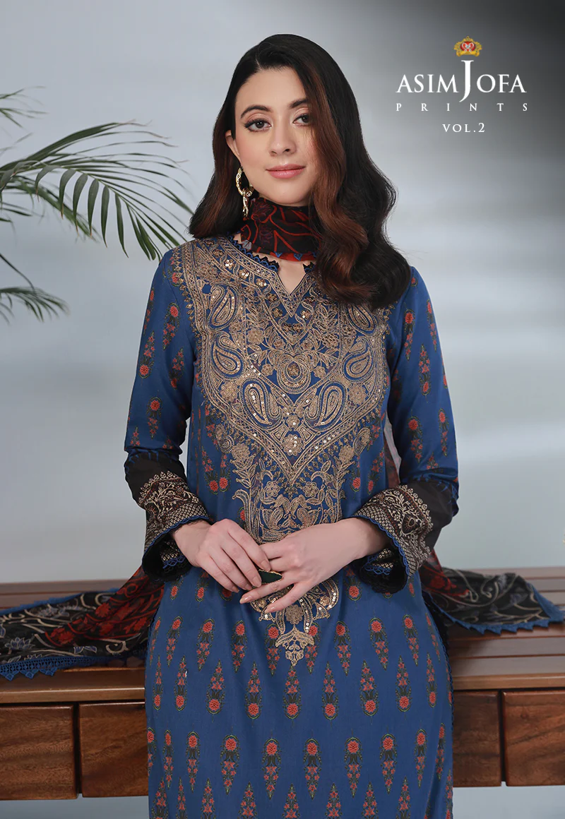 AJBP-44 EMBROIDERED LAWN 3-PCS - Image 6