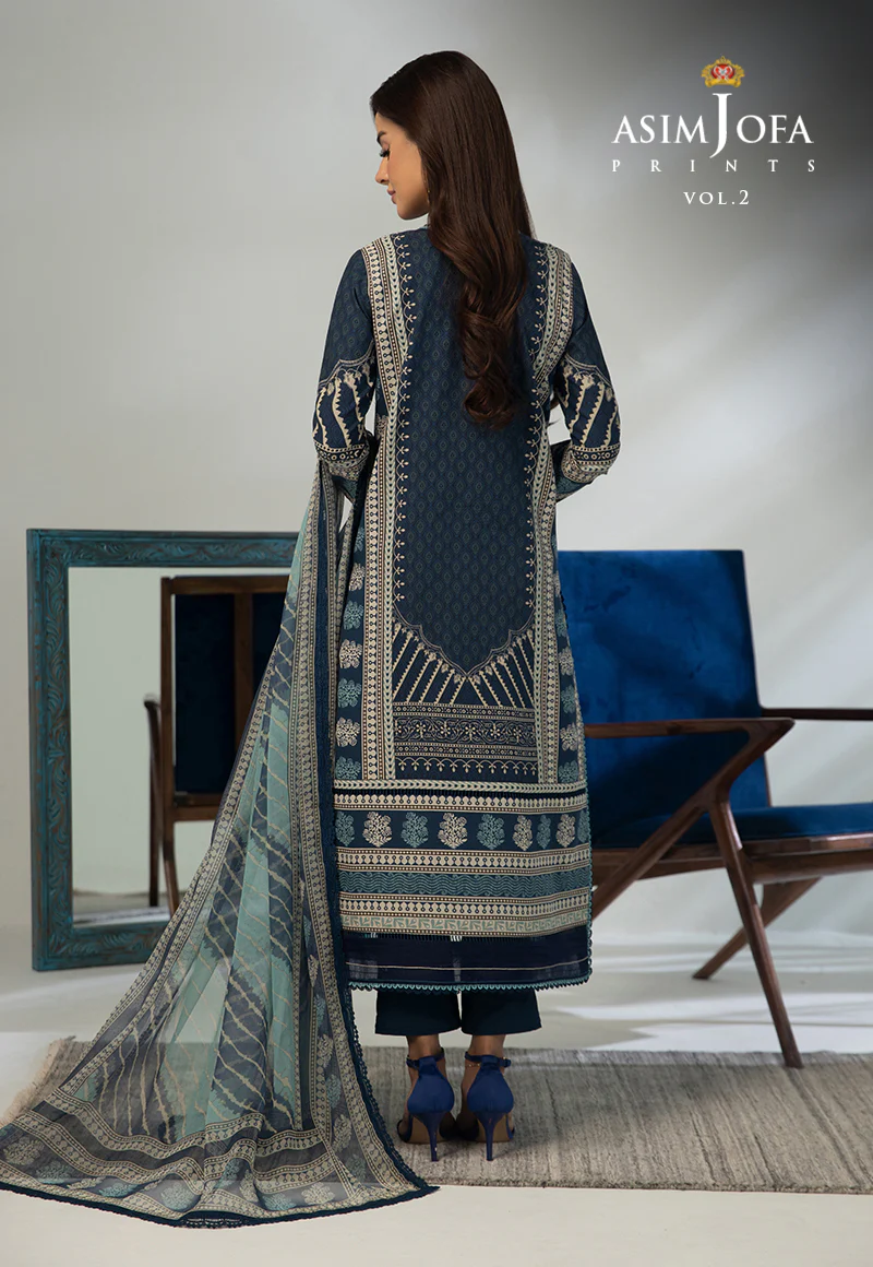 AJBP-46 EMBROIDERED LAWN 3-PCS - Image 2
