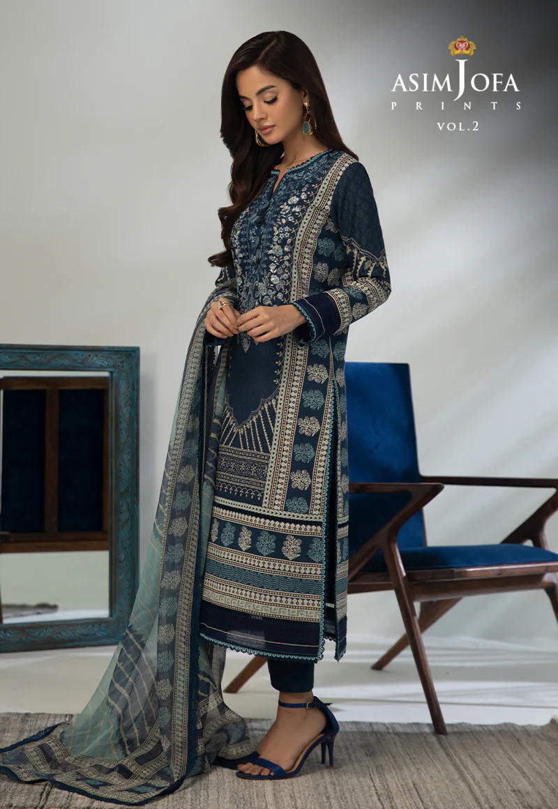 AJBP-46 EMBROIDERED LAWN 3-PCS - Image 3