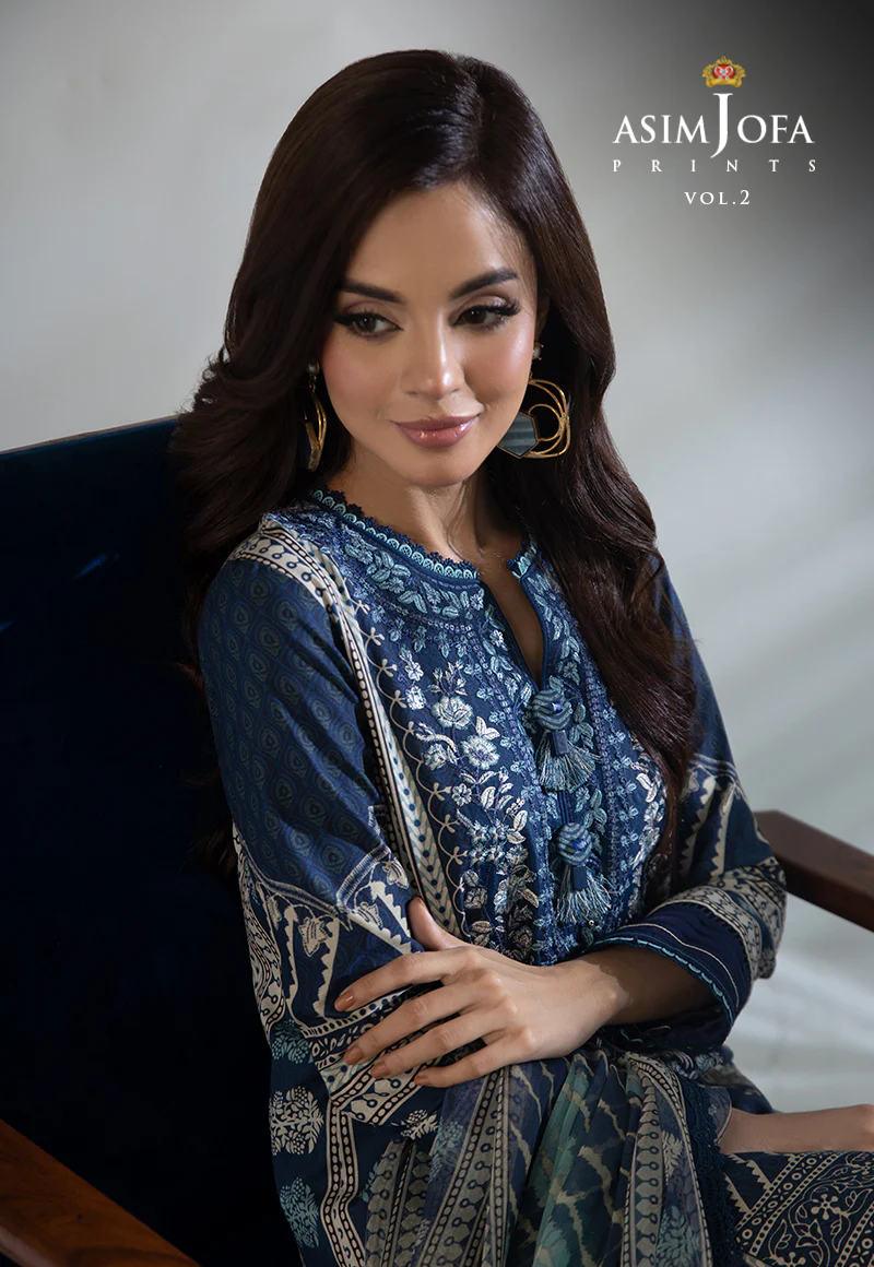AJBP-46 EMBROIDERED LAWN 3-PCS - Image 5