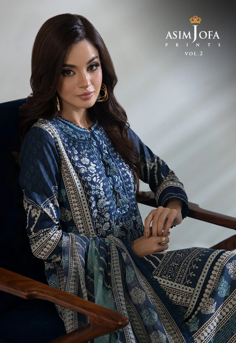 AJBP-46 EMBROIDERED LAWN 3-PCS - Image 6