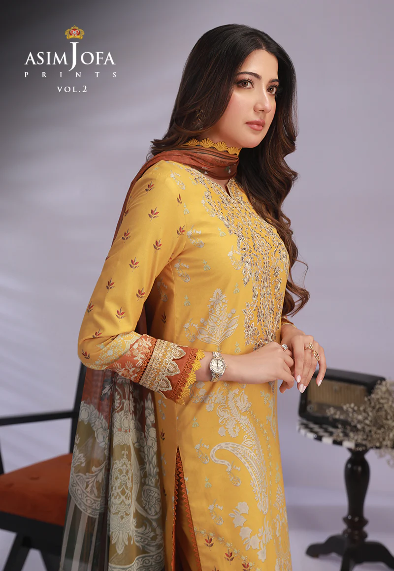 AJBP-47 EMBROIDERED LAWN 3-PCS - Image 4