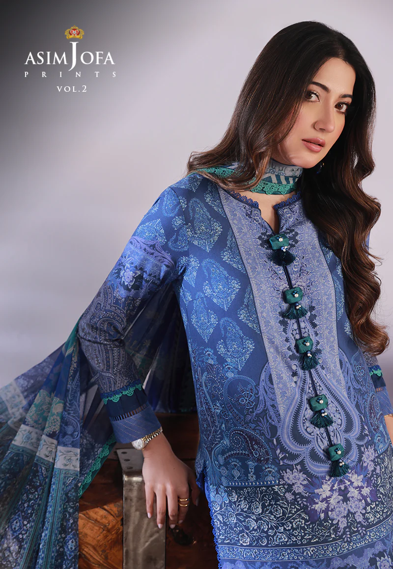 AJBP-49 PRINTED LAWN 2 PCS - Image 6