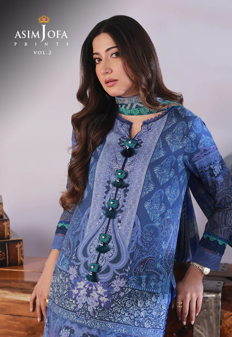 AJBP-49 PRINTED LAWN 2 PCS - Image 7