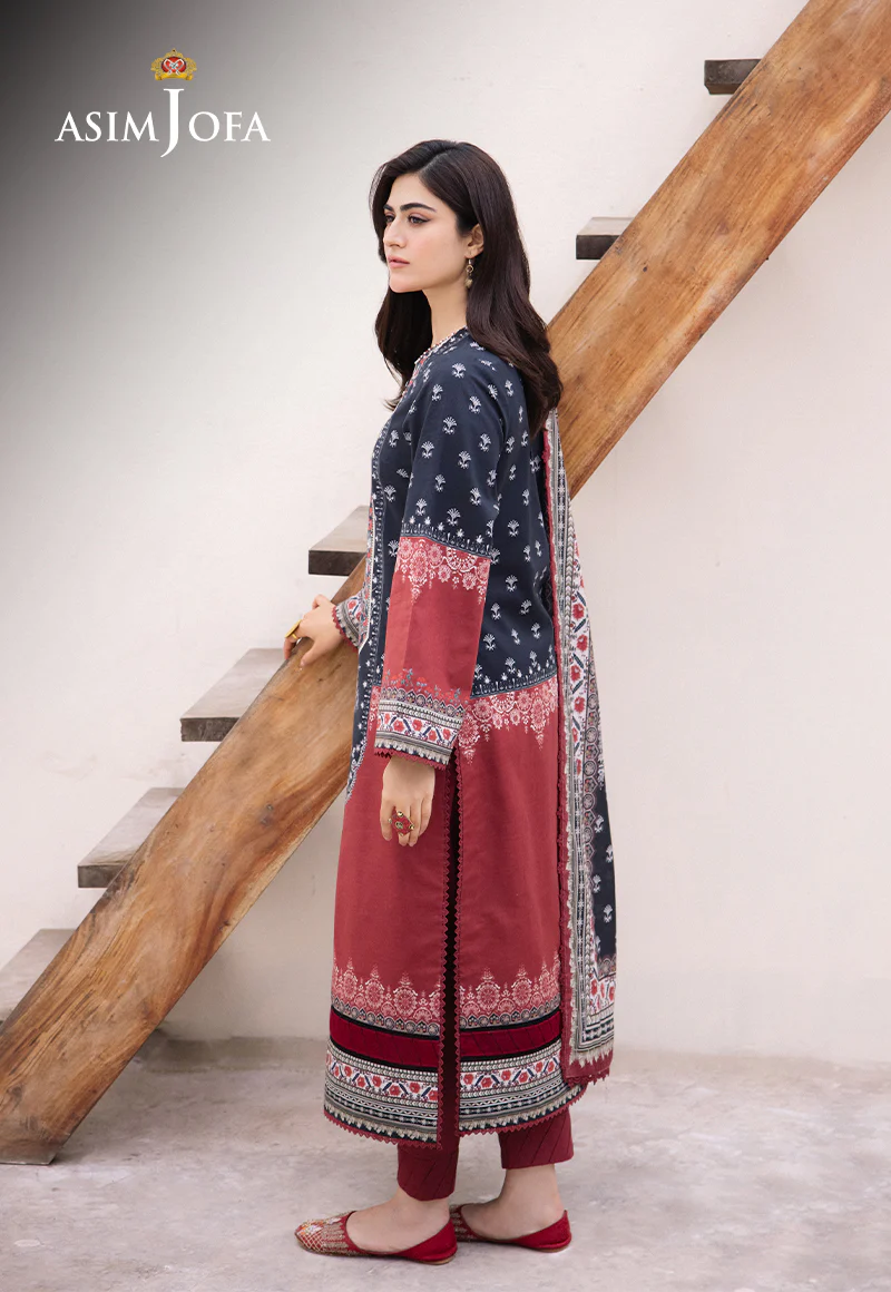 AJBU-05 PRINTED LAWN 3 PCS - Image 3