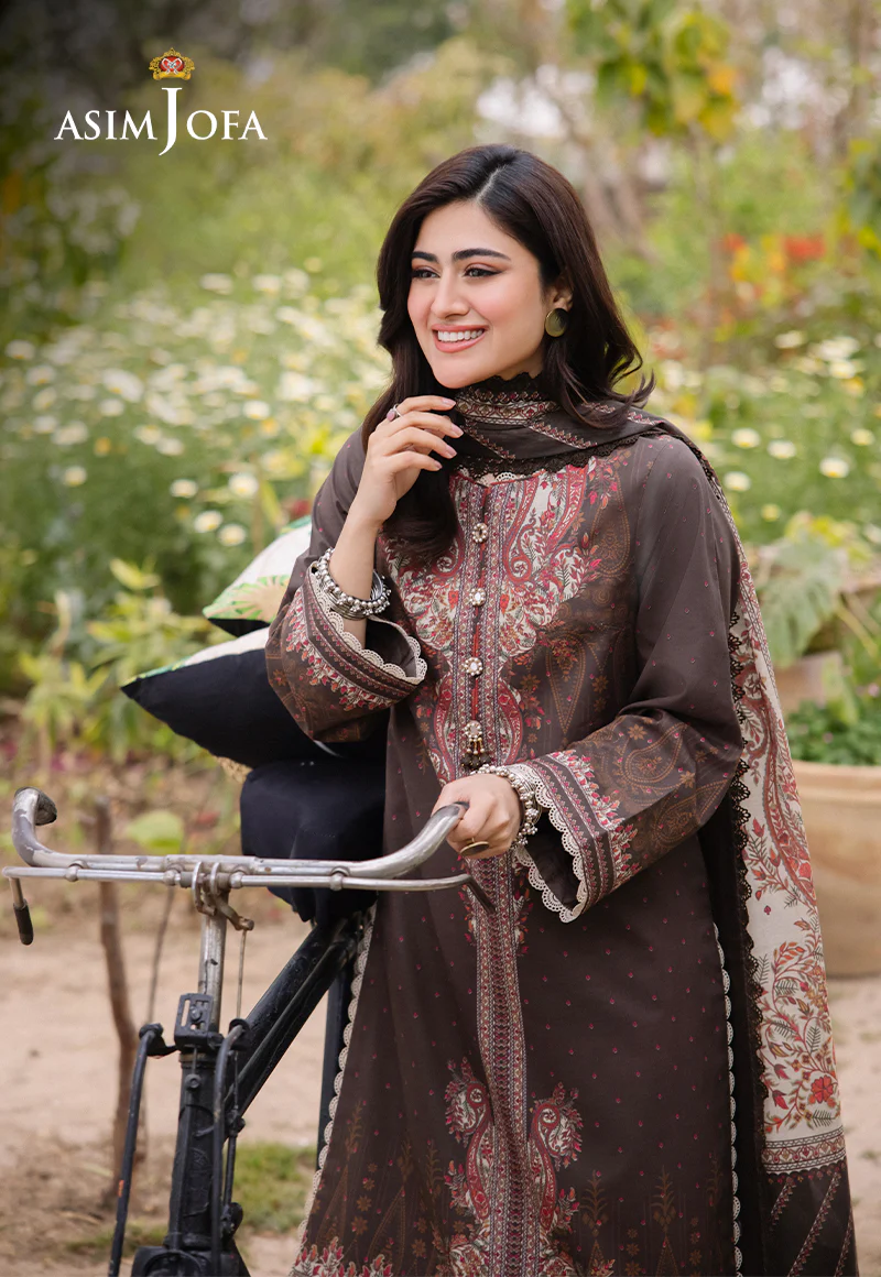 AJBU-06 PRINTED LAWN 3 PCS - Image 9