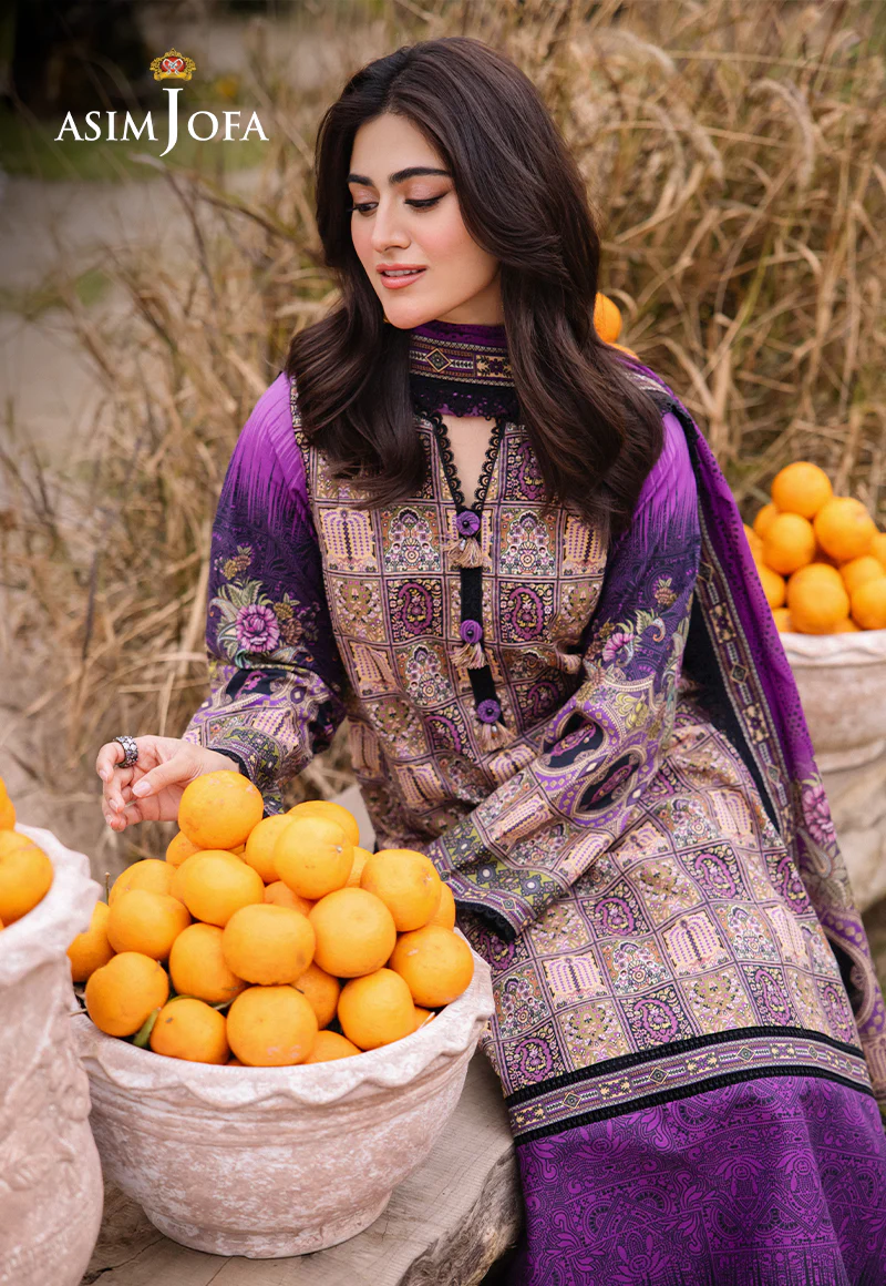 AJBU-07 PRINTED LAWN 3 PCS - Image 3