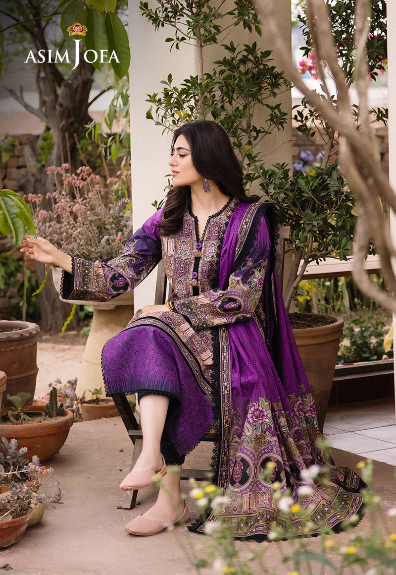 AJBU-07 PRINTED LAWN 3 PCS - Image 4