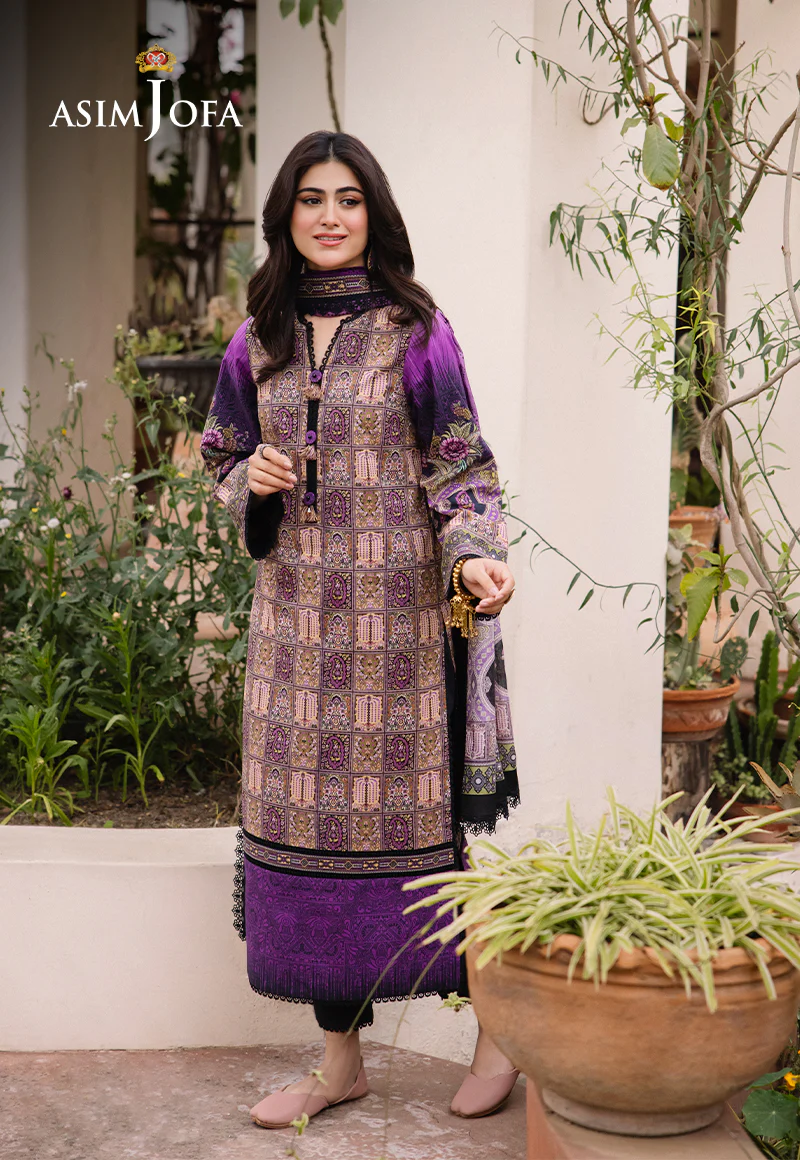 AJBU-07 PRINTED LAWN 3 PCS - Image 7