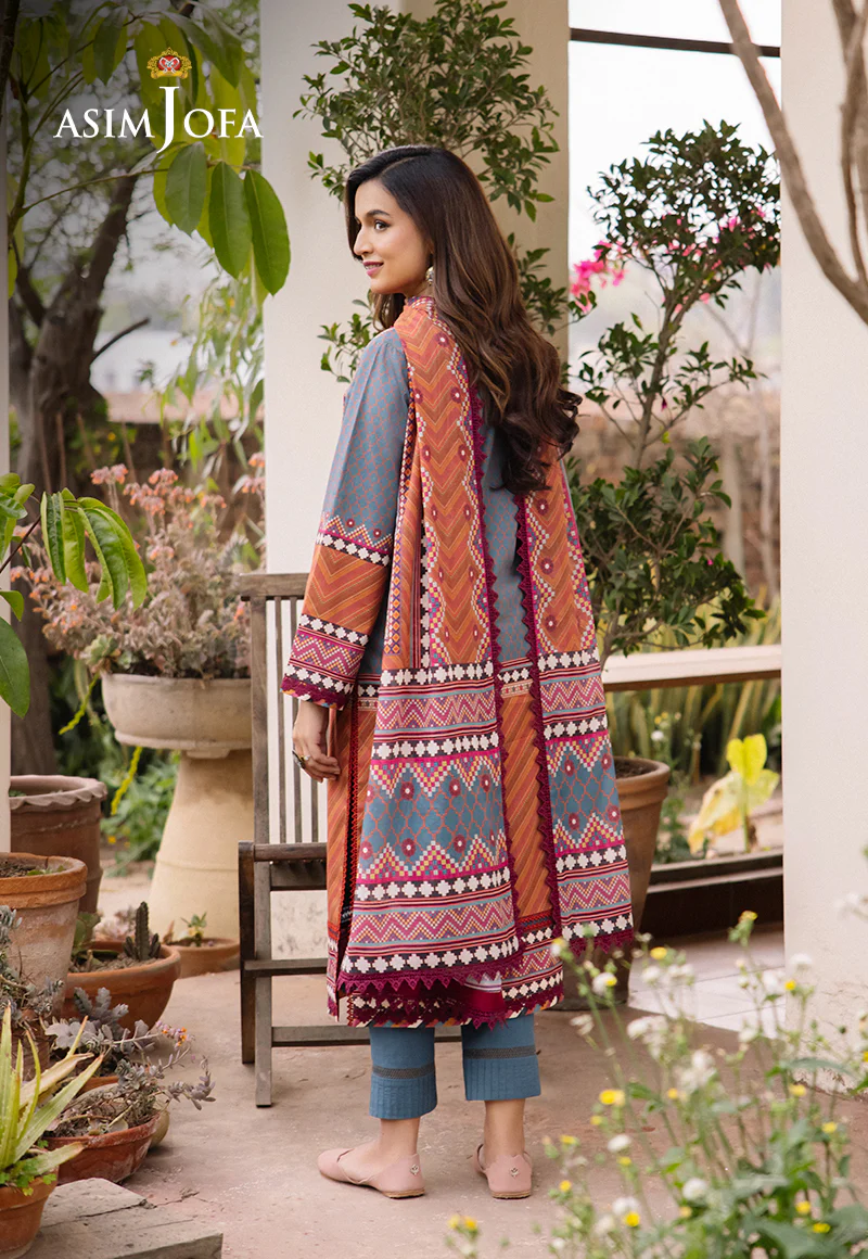 AJBU-10 PRINTED LAWN 3 PCS - Image 2