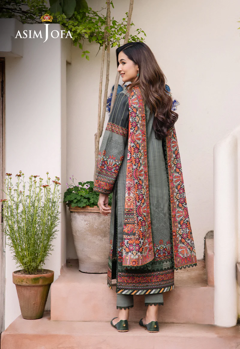 AJBU-12 PRINTED LAWN 3 PCS - Image 2