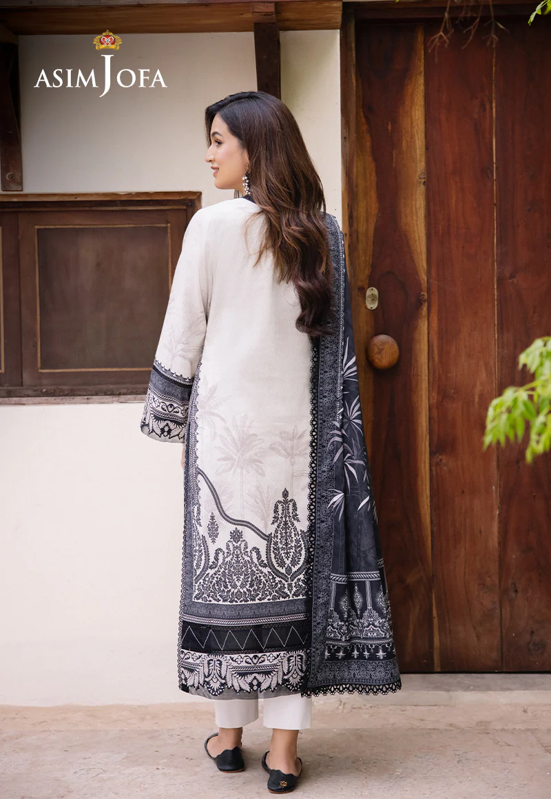 AJBU-17 PRINTED LAWN 3 PCS - Image 3